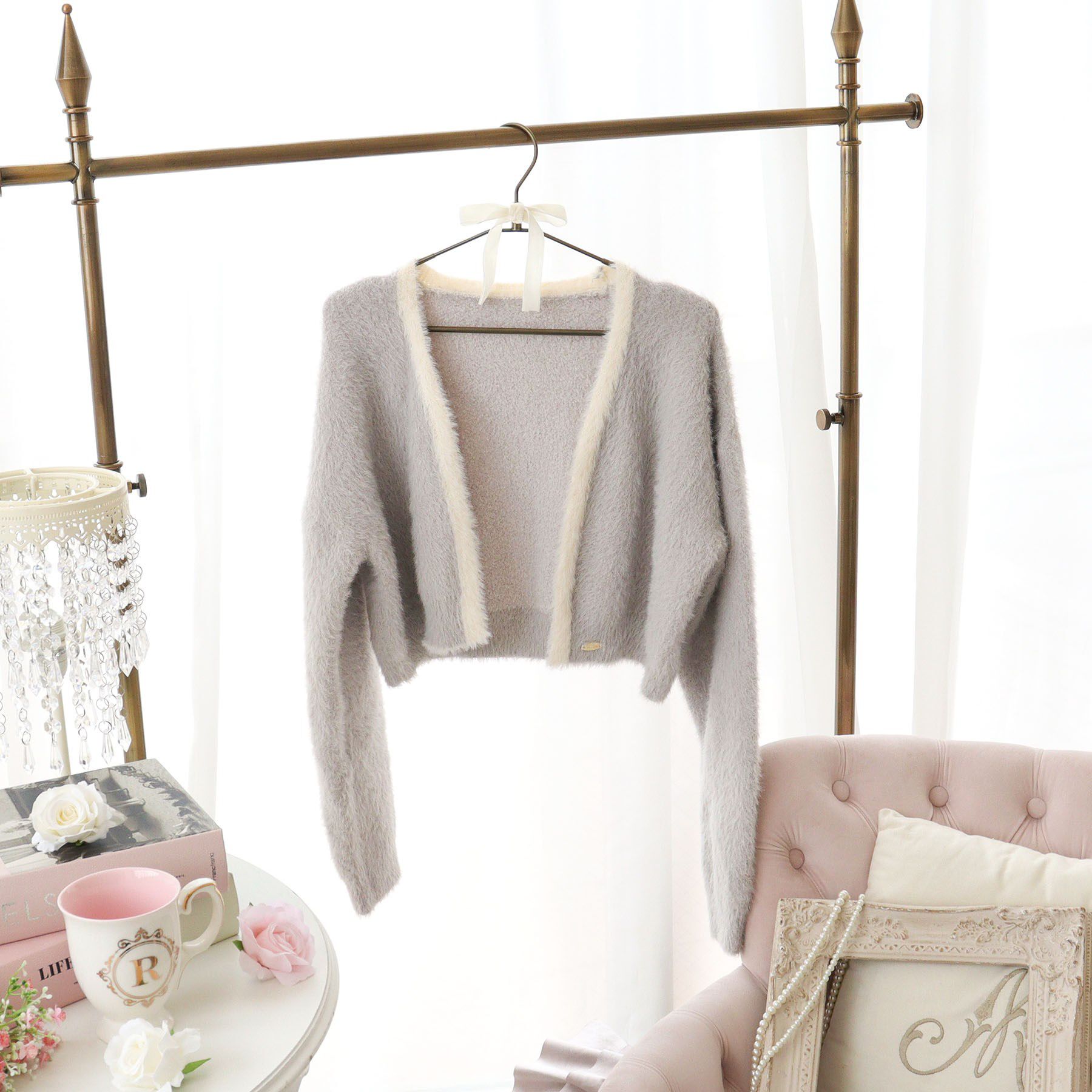 Risa Magli「ラナ カーディガン」|ルームウェア|グレー(012)