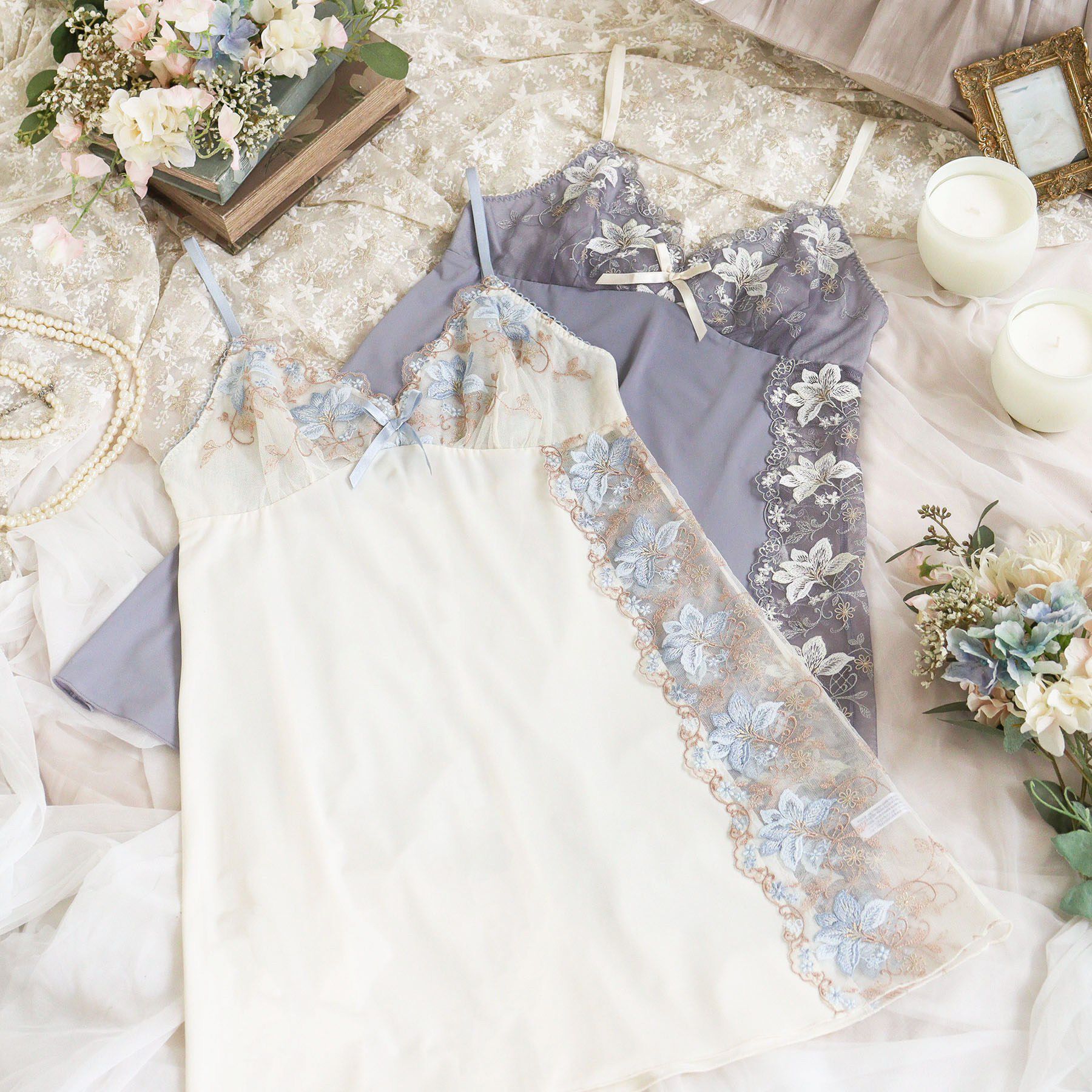 Risa Magli「フルーリ スリップ」|キャミソール|