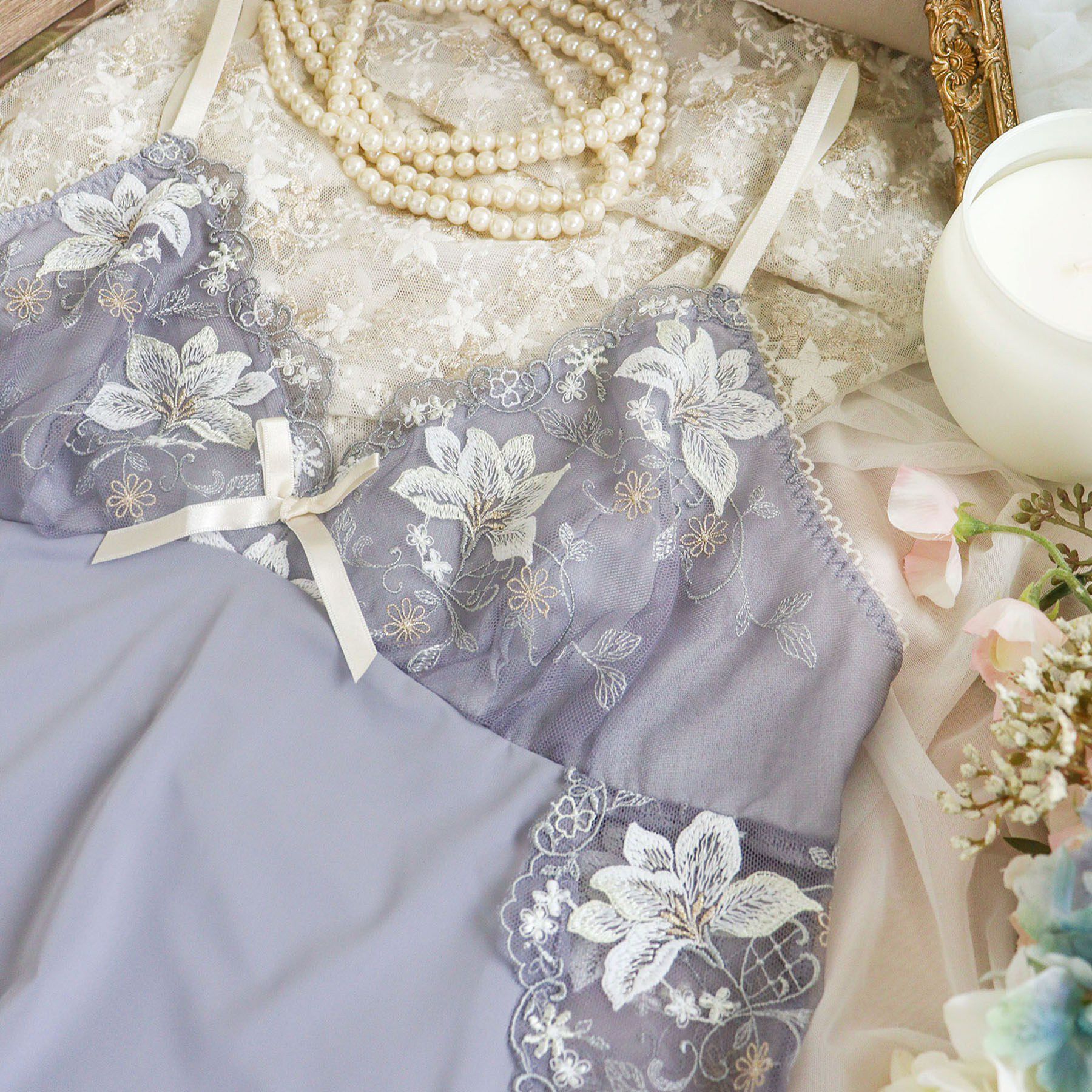 Risa Magli「フルーリ スリップ」|キャミソール|