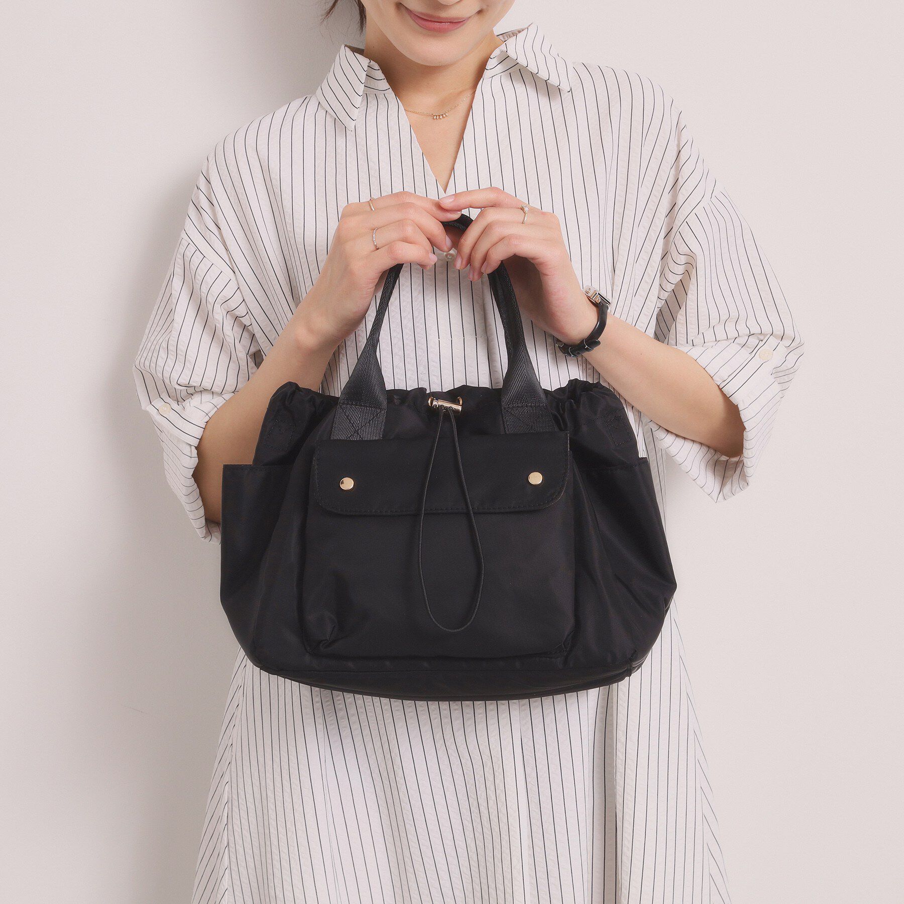 ITS&rsquo;DEMO「ドローラ2wayB5トート」|トートバッグ|ブラック(019)