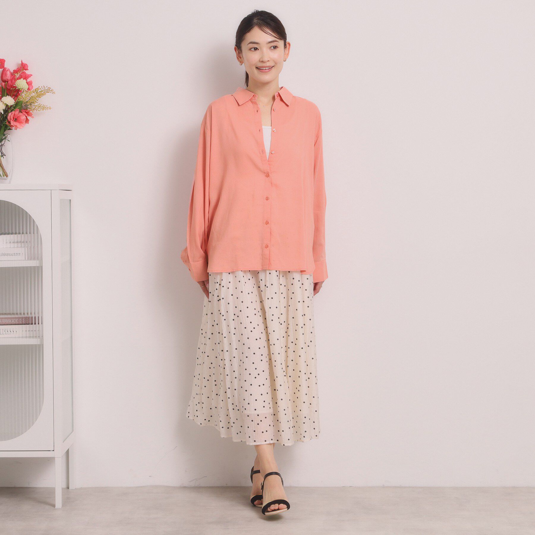 ITS&rsquo;DEMO「【手洗い可】リネン混ベーシックシャツ」|シャツ・ブラウス|