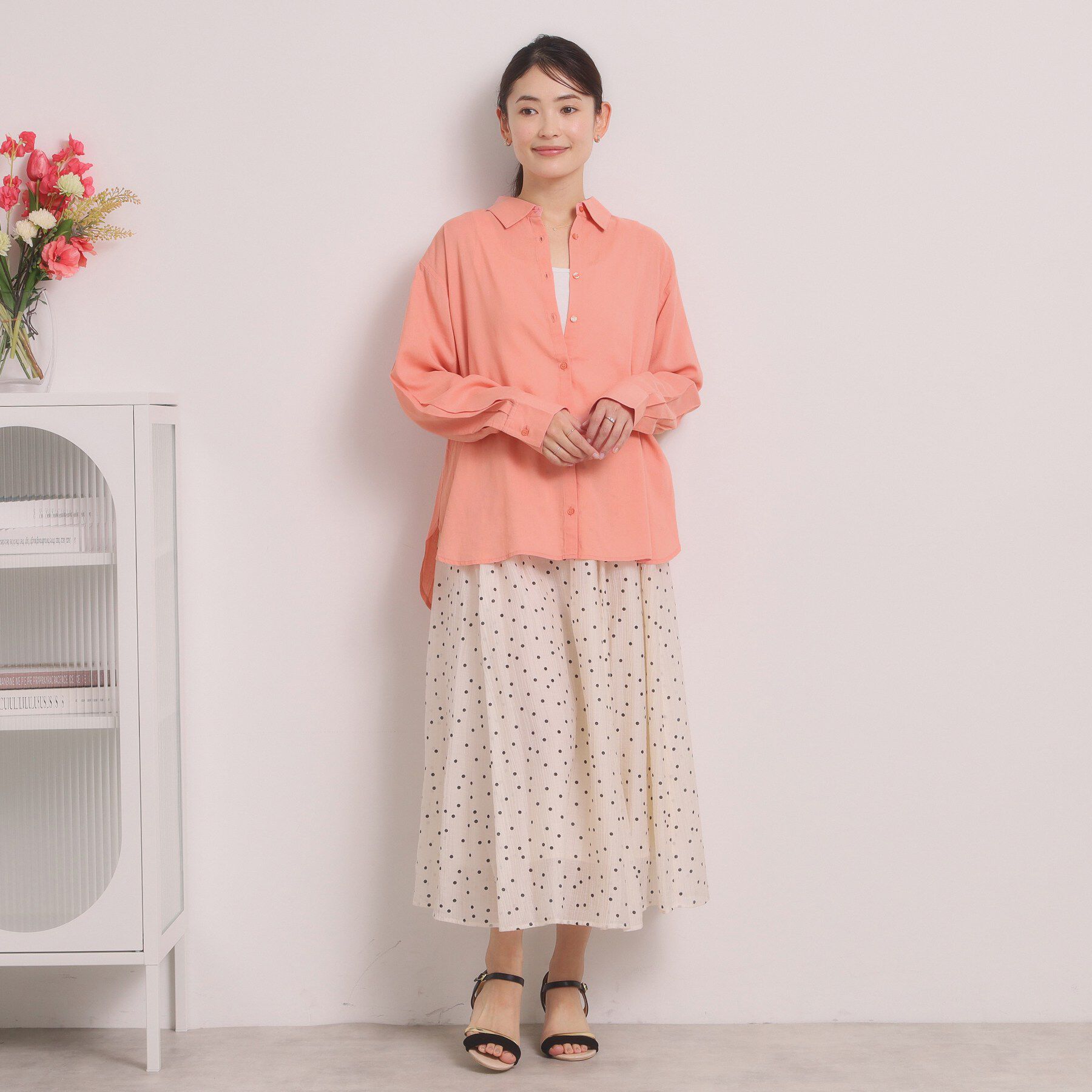 ITS&rsquo;DEMO「【手洗い可】リネン混ベーシックシャツ」|シャツ・ブラウス|