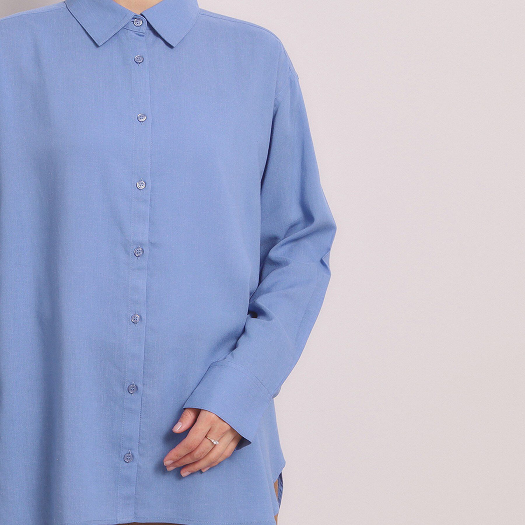 ITS&rsquo;DEMO「【手洗い可】リネン混ベーシックシャツ」|シャツ・ブラウス|