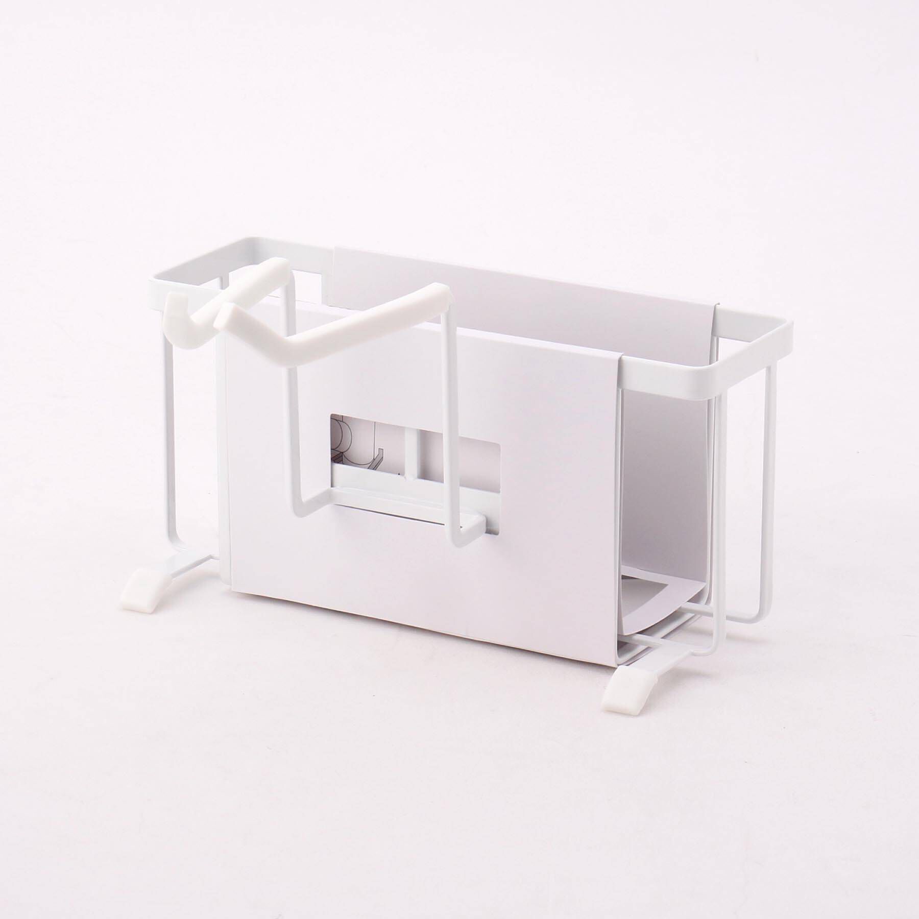 212 KITCHEN STORE「蛇口にかける収納ホルダー ホワイト 山崎実業 ＜tower タワー＞」|食器・キッチングッズ|