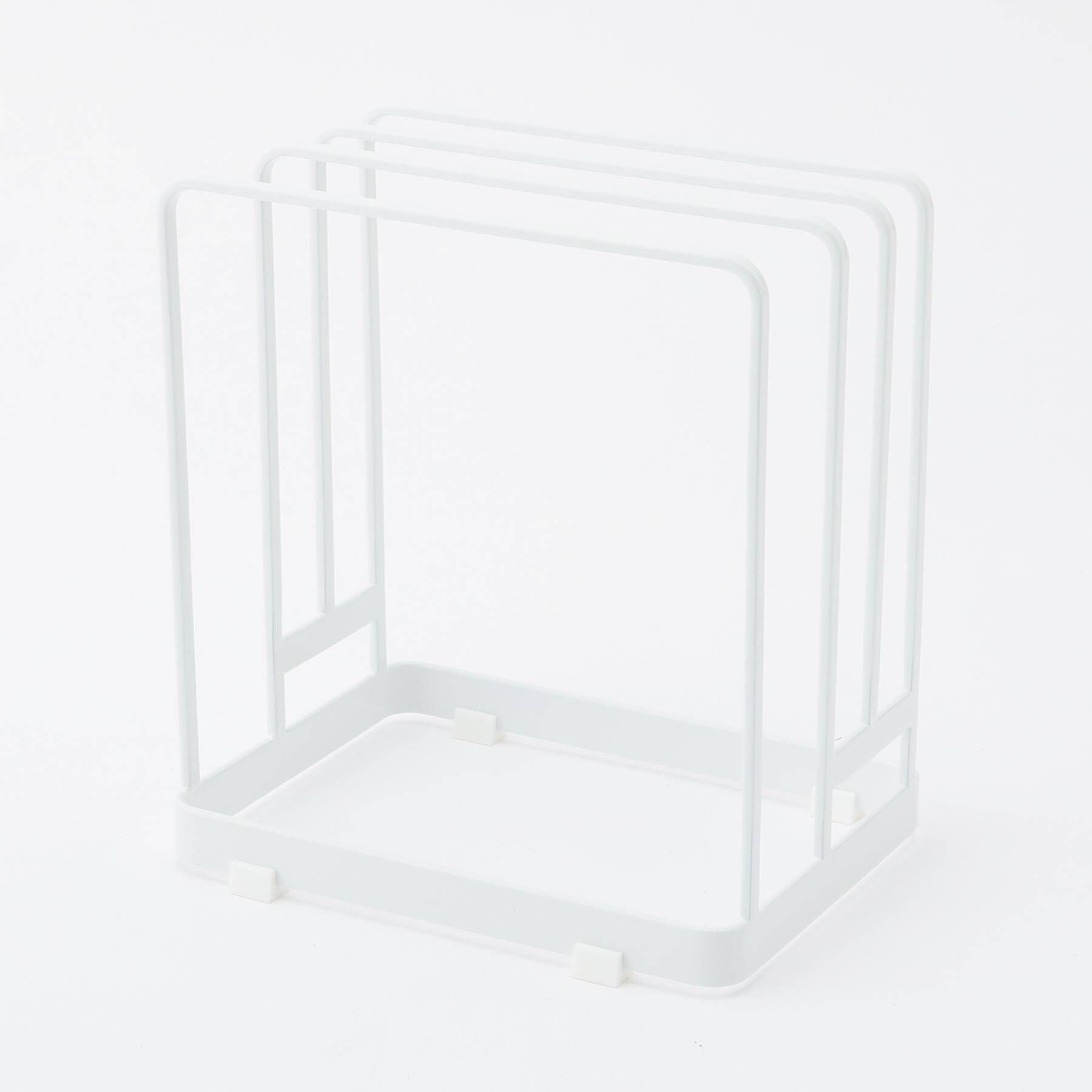 212 KITCHEN STORE「丸いまな板が置ける まな板スタンド ホワイト 山崎実業 ＜tower タワー＞」|食器・キッチングッズ|