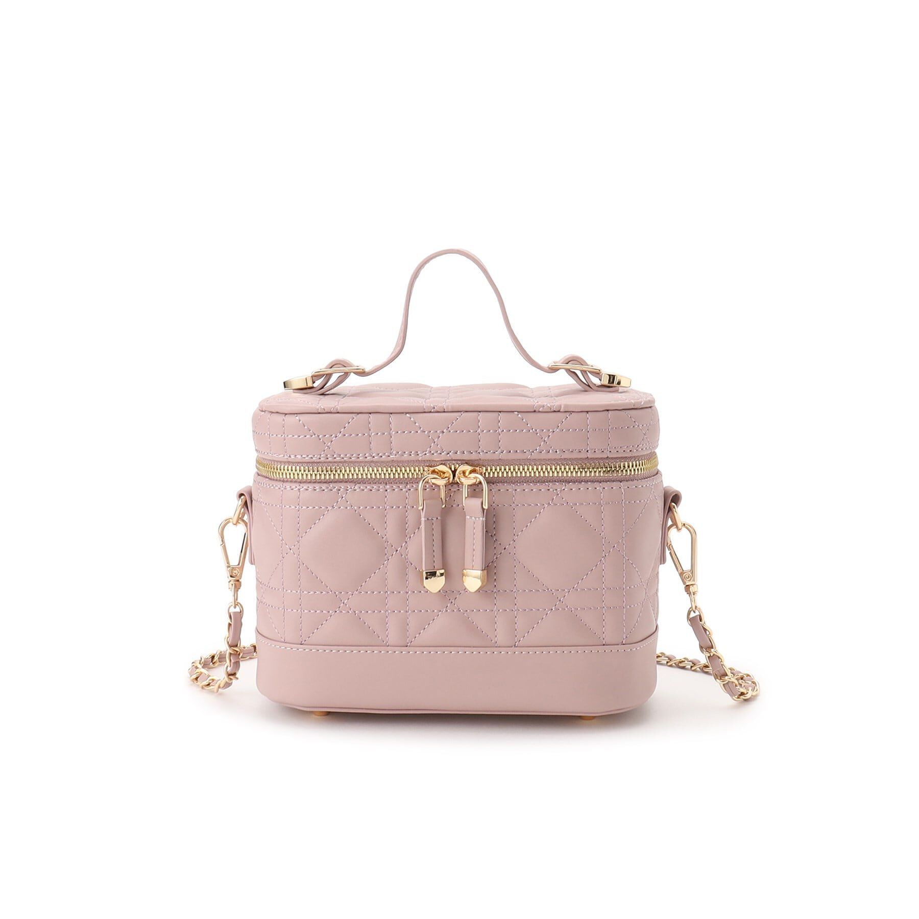 Ober Tashe「キルティングバニティ3WAYショルダー」|ショルダー・メッセンジャー|ﾋﾟﾝｸ(072)