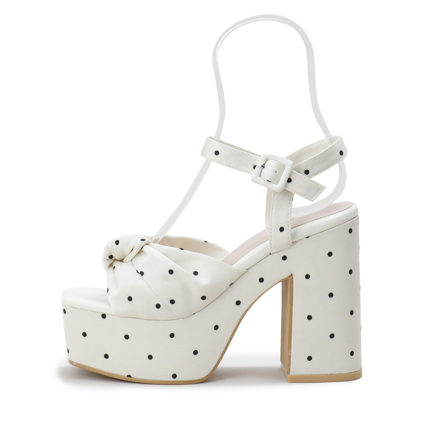 ESPERANZA「【ラク盛り／サンダル】リピーター続出／脚長美脚　ツイストリボンサンダル」|サンダル|