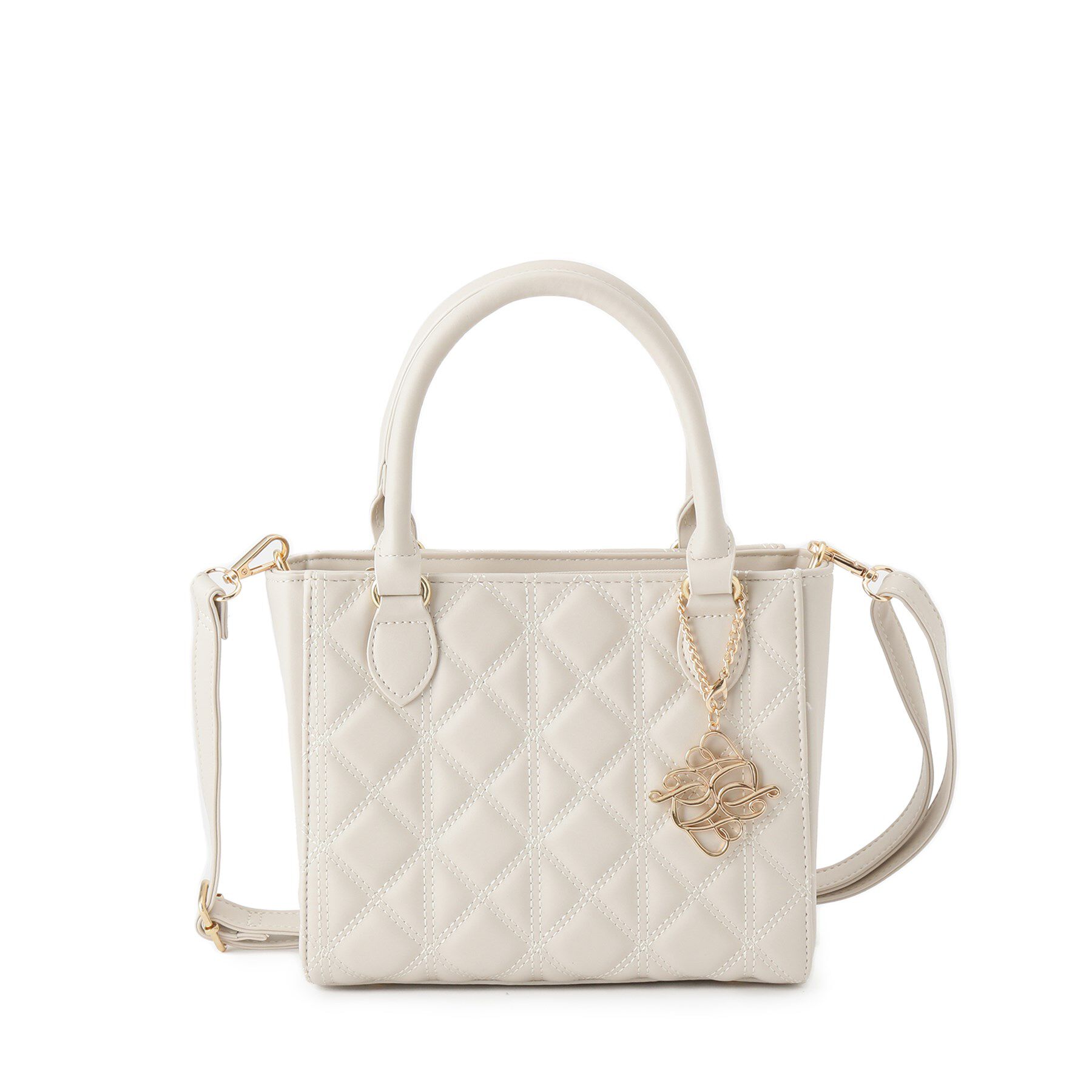 Ober Tashe「キルティング2WAYトートバッグ」|トートバッグ|アイボリー(004)