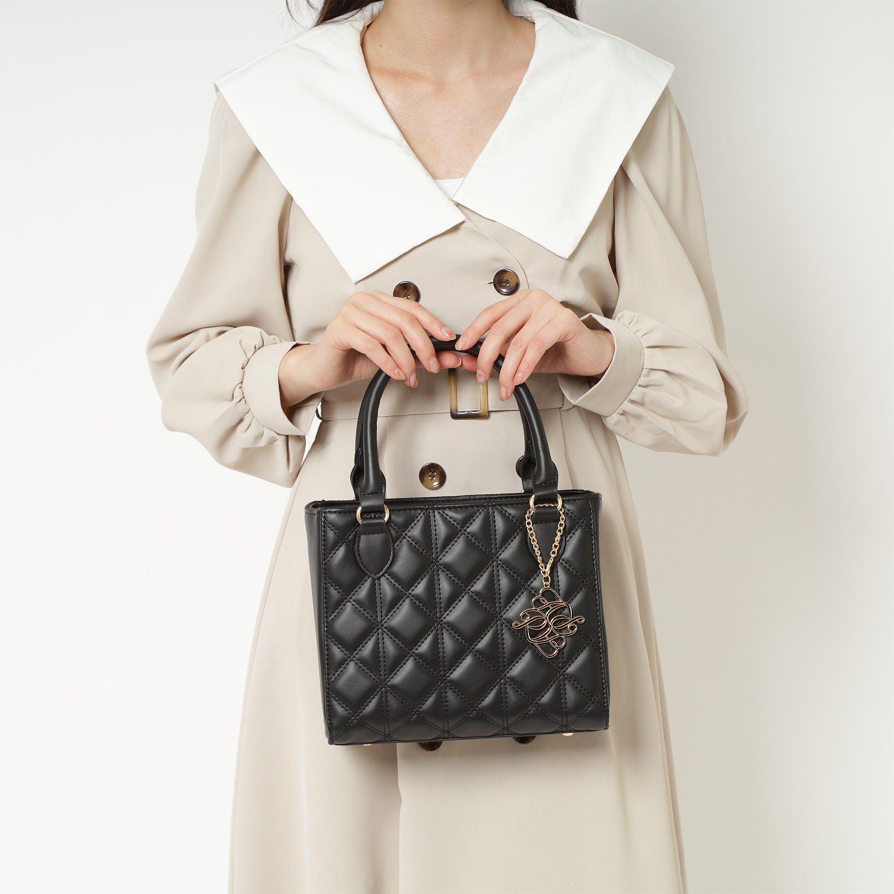 Ober Tashe「キルティング2WAYトートバッグ」|トートバッグ|