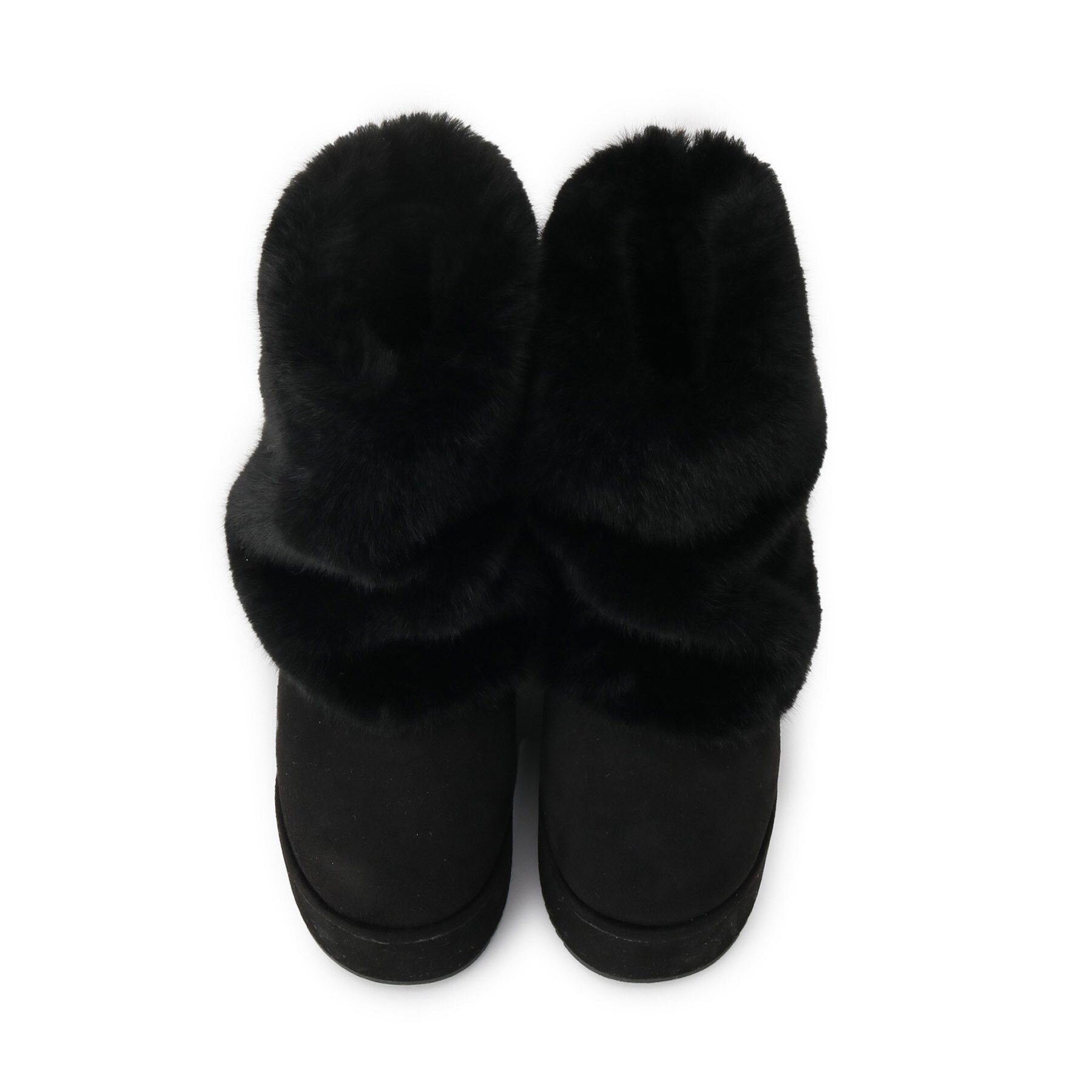 ESPERANZA「【EC先行販売】フェイクファー付き2WAYムートン調ブーツ」|ショートブーツ|