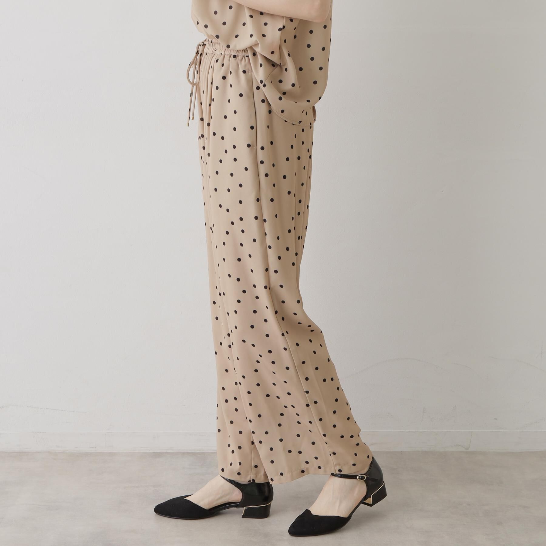 SunaUna「【リラクシー】ドット柄ワイドパンツ」|その他|