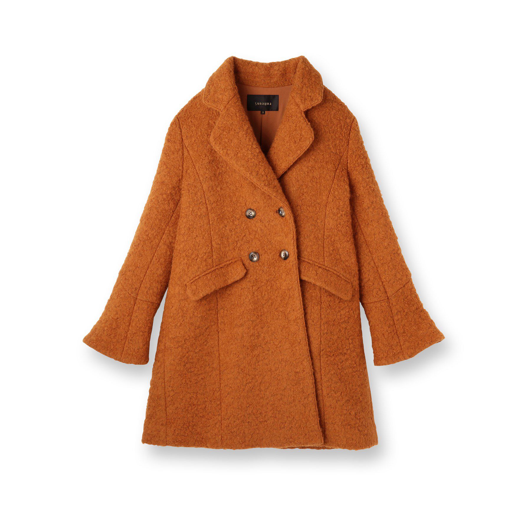 SunaUna「【COLLECTION LINE】ブークレーコート」|チェスターコート|