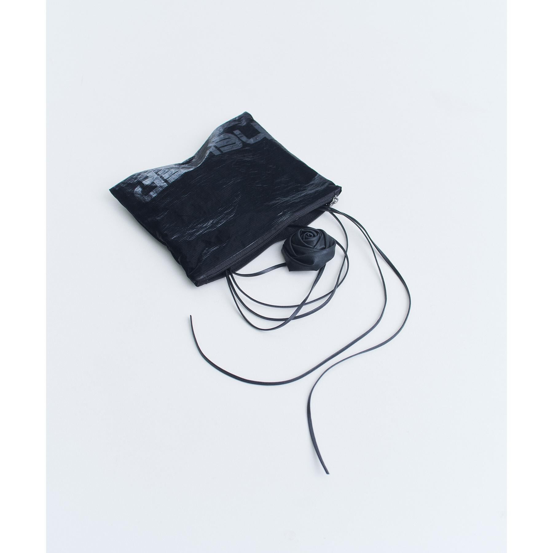 CODE A「heyep｜Faux Leather Rose Tie＆Choker」|ネックレス|