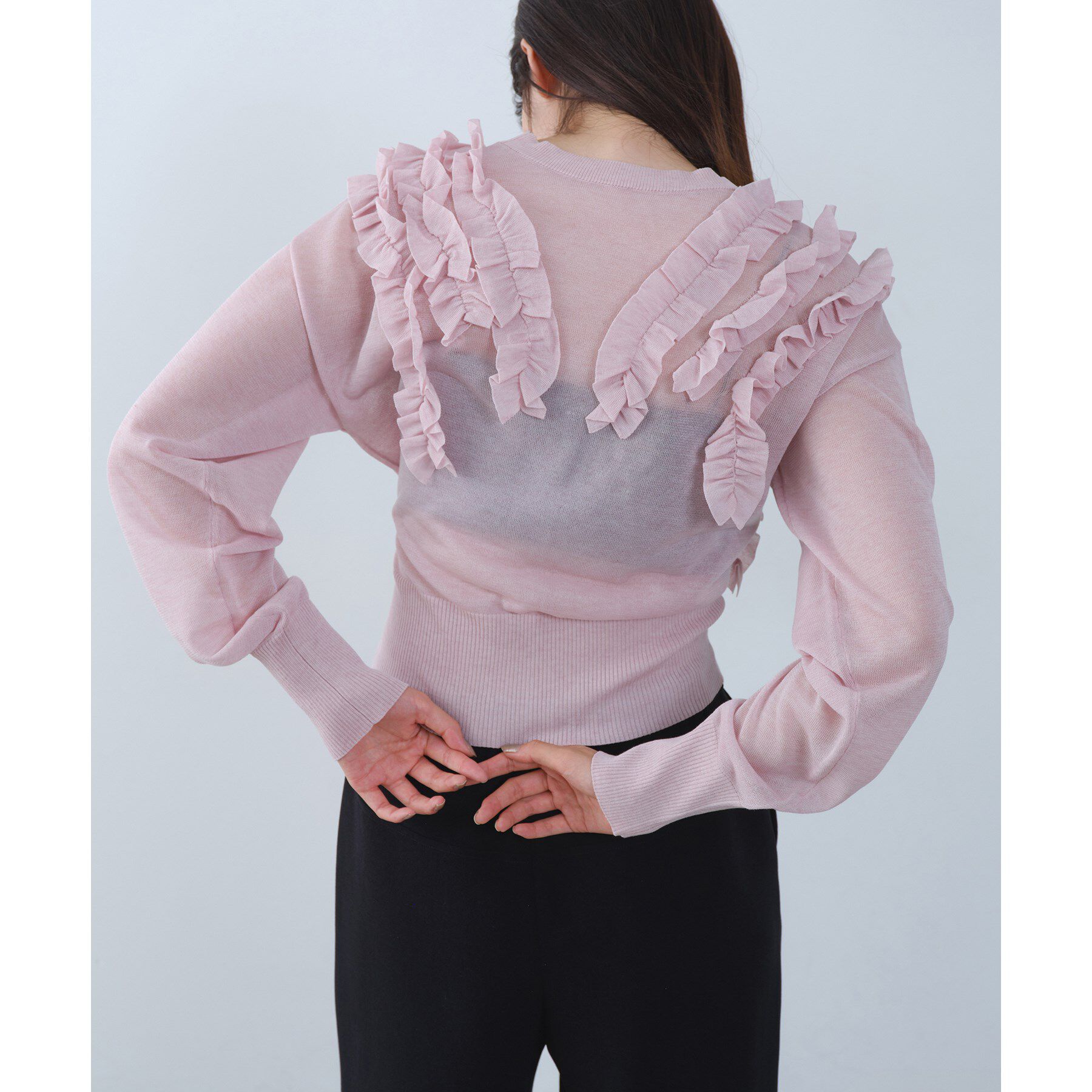 CODE A「3way frill cardigan」|カーディガン|