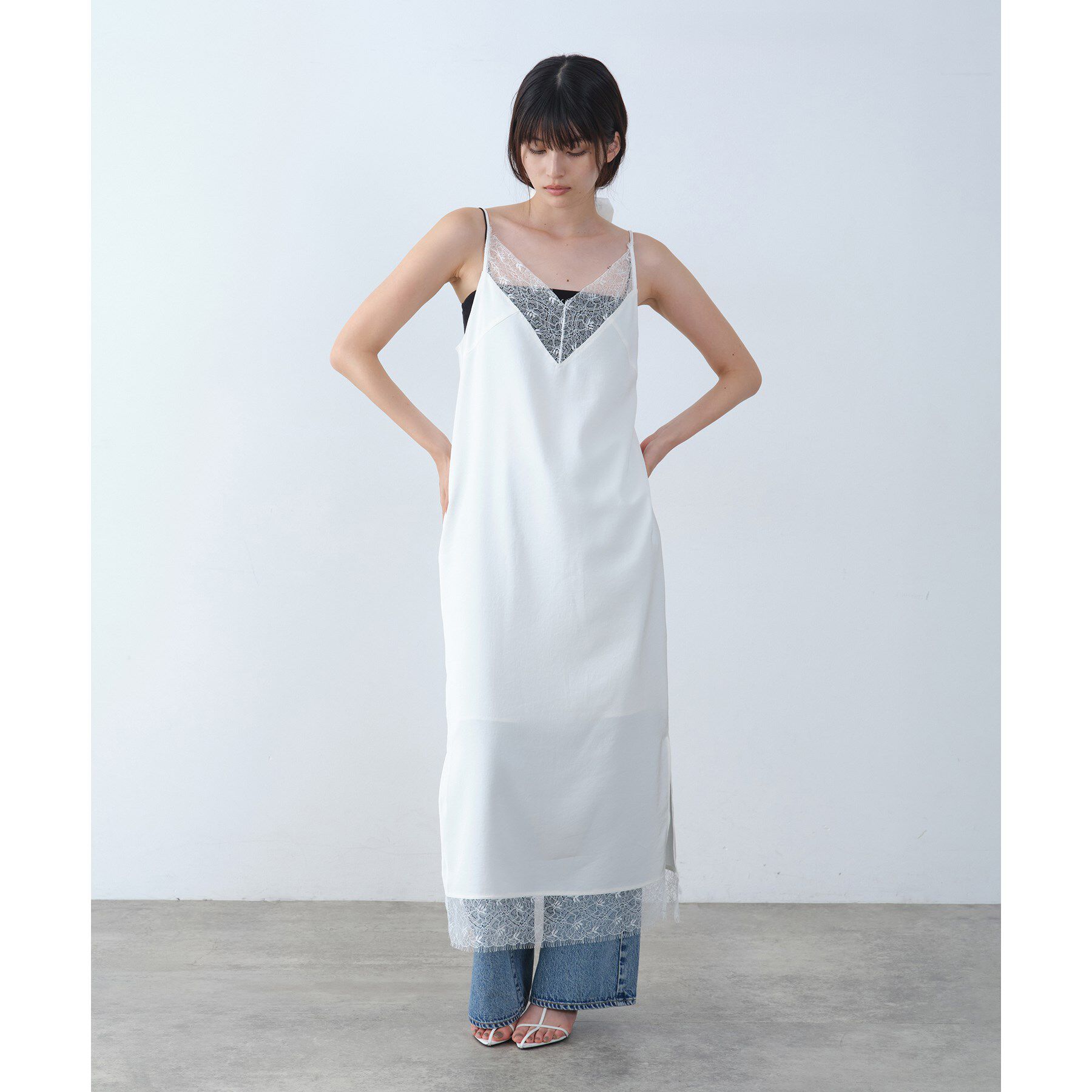 CODE A「vintage like lace dress」|ワンピース|