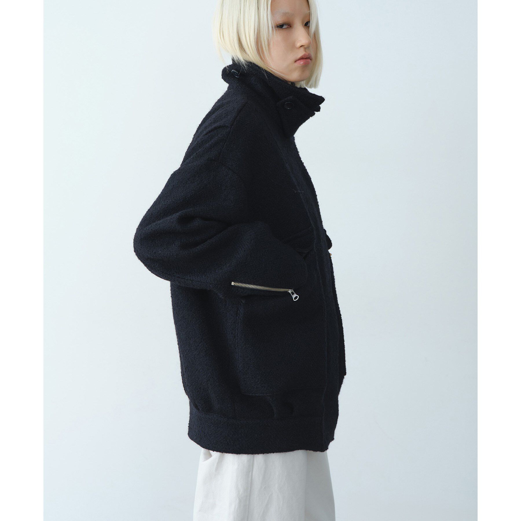 CODE A「oversized tweed blouson」|ダウン|