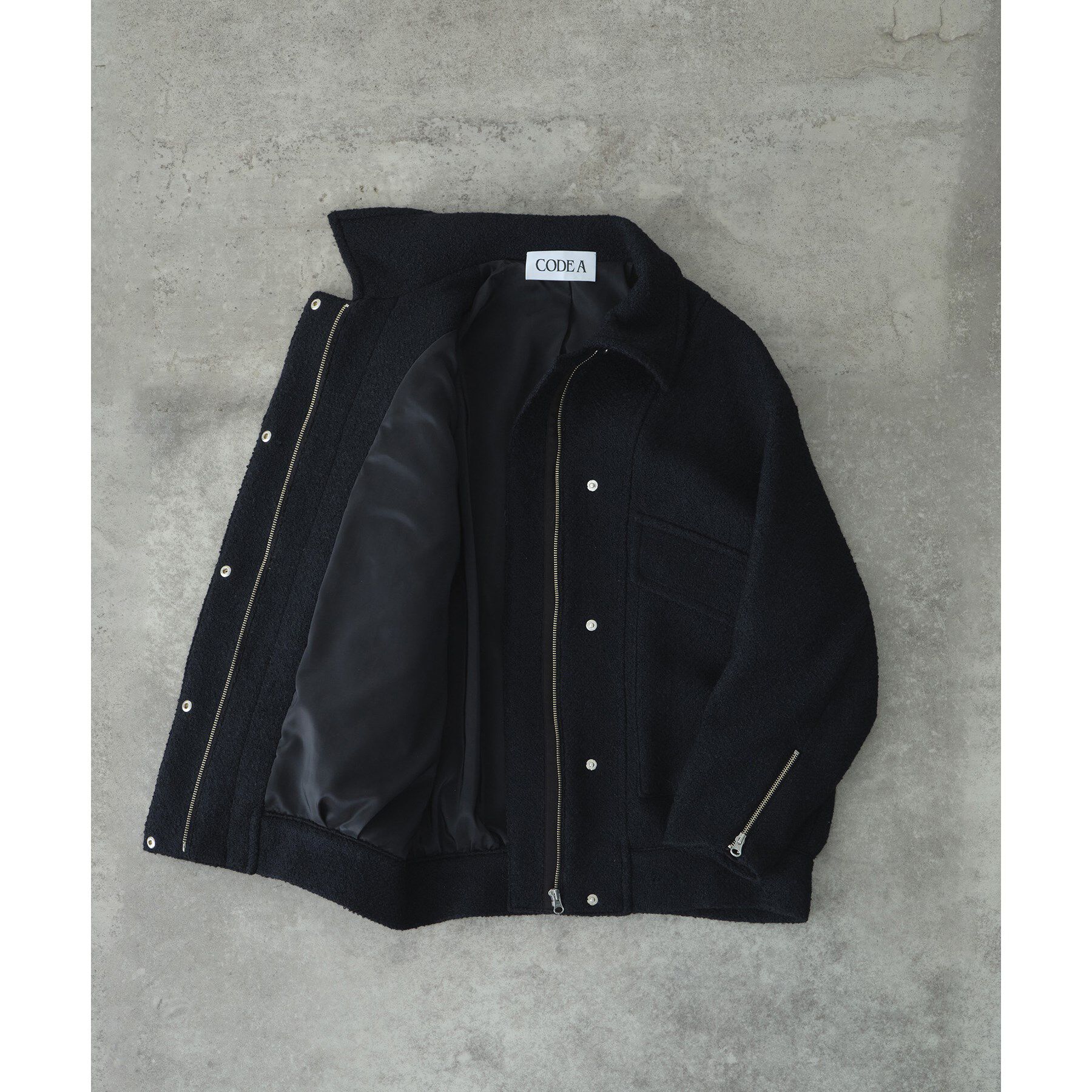 CODE A「oversized tweed blouson」|ダウン|