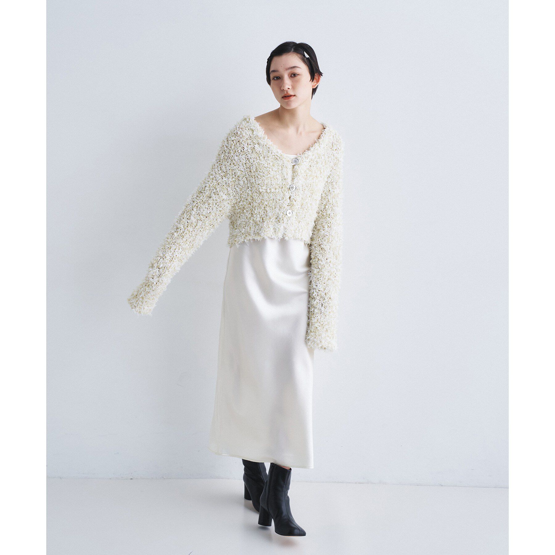 CODE A「fancy yarn cardigan」|カーディガン|