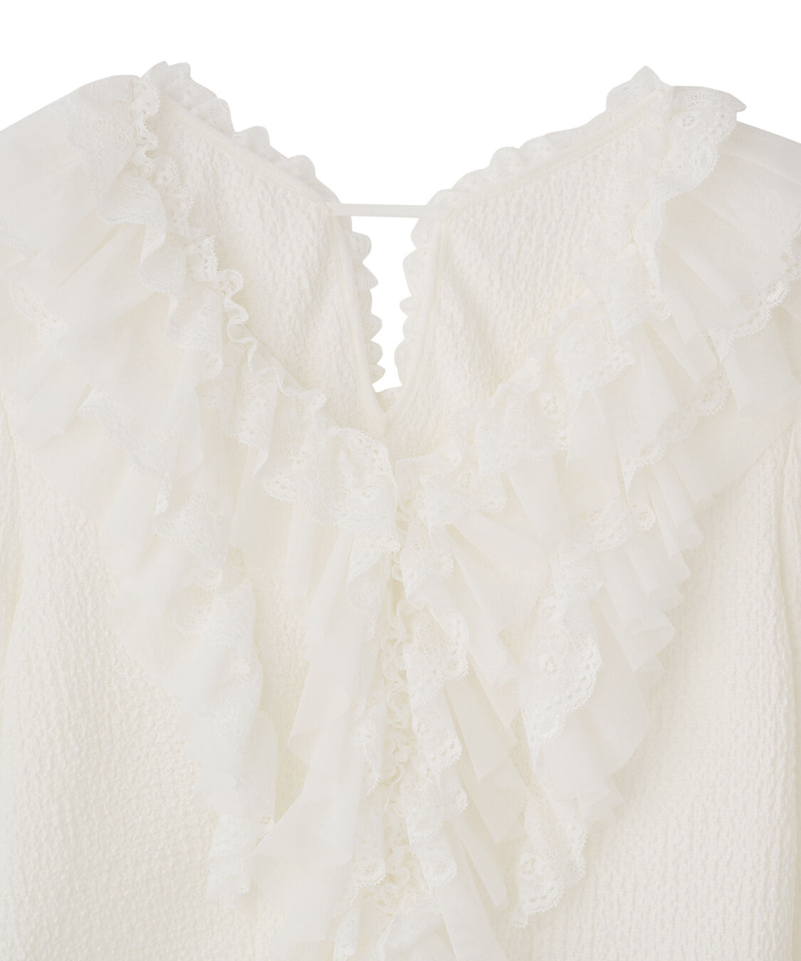 COCO DEAL「レースフリルカットジャカードトップス」|Tシャツ・カットソー|