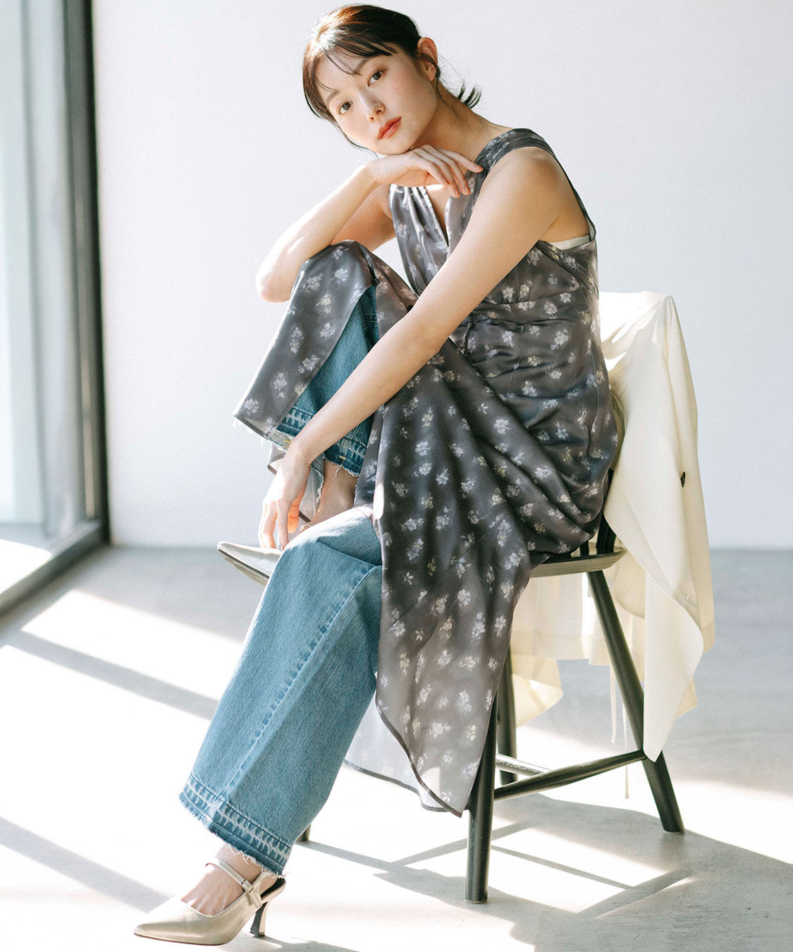 COCO DEAL「《COCO DEAL/Lee》フレアバギーデニムパンツ」|デニム|