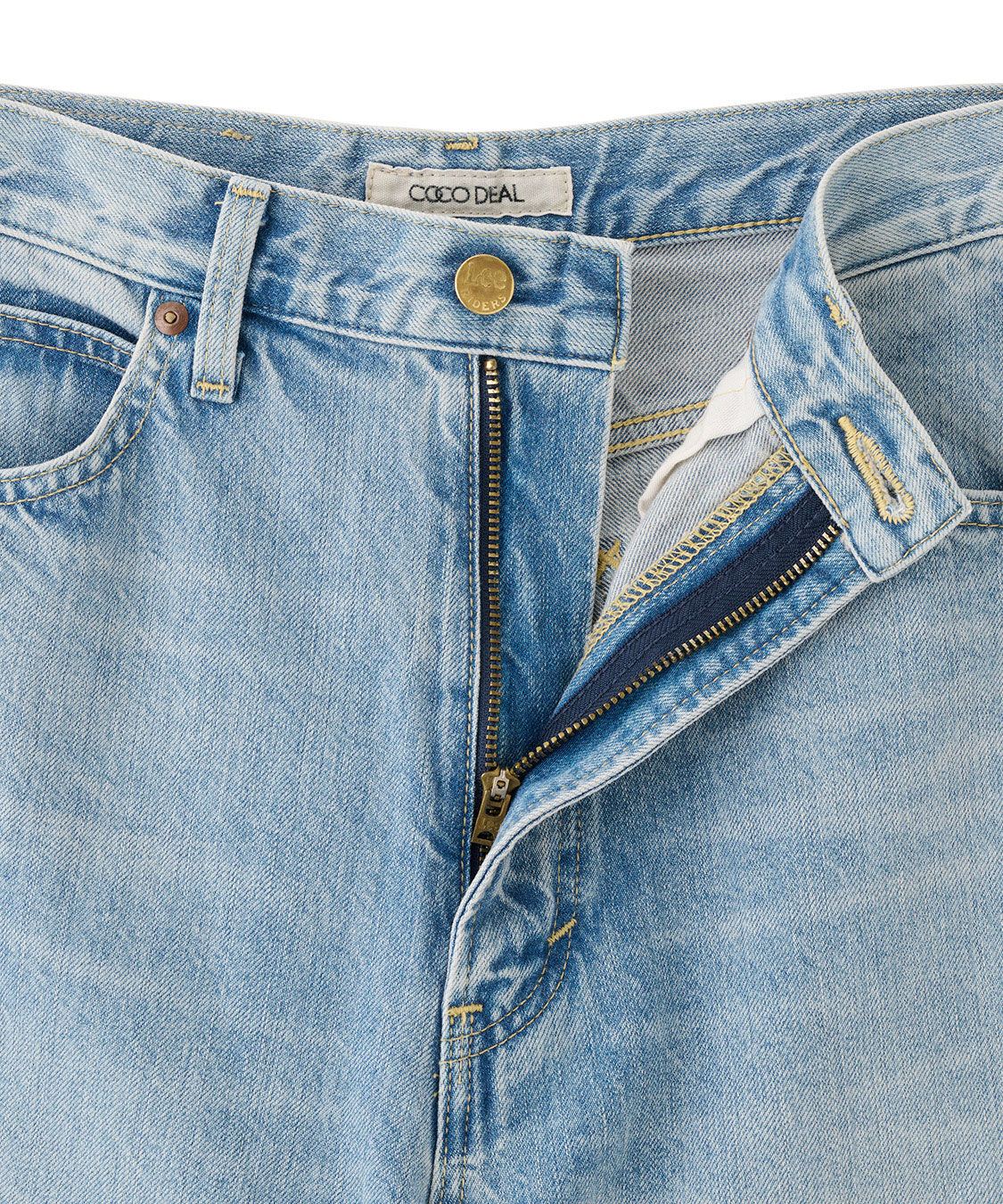 COCO DEAL「《COCO DEAL/Lee》フレアバギーデニムパンツ」|デニム|