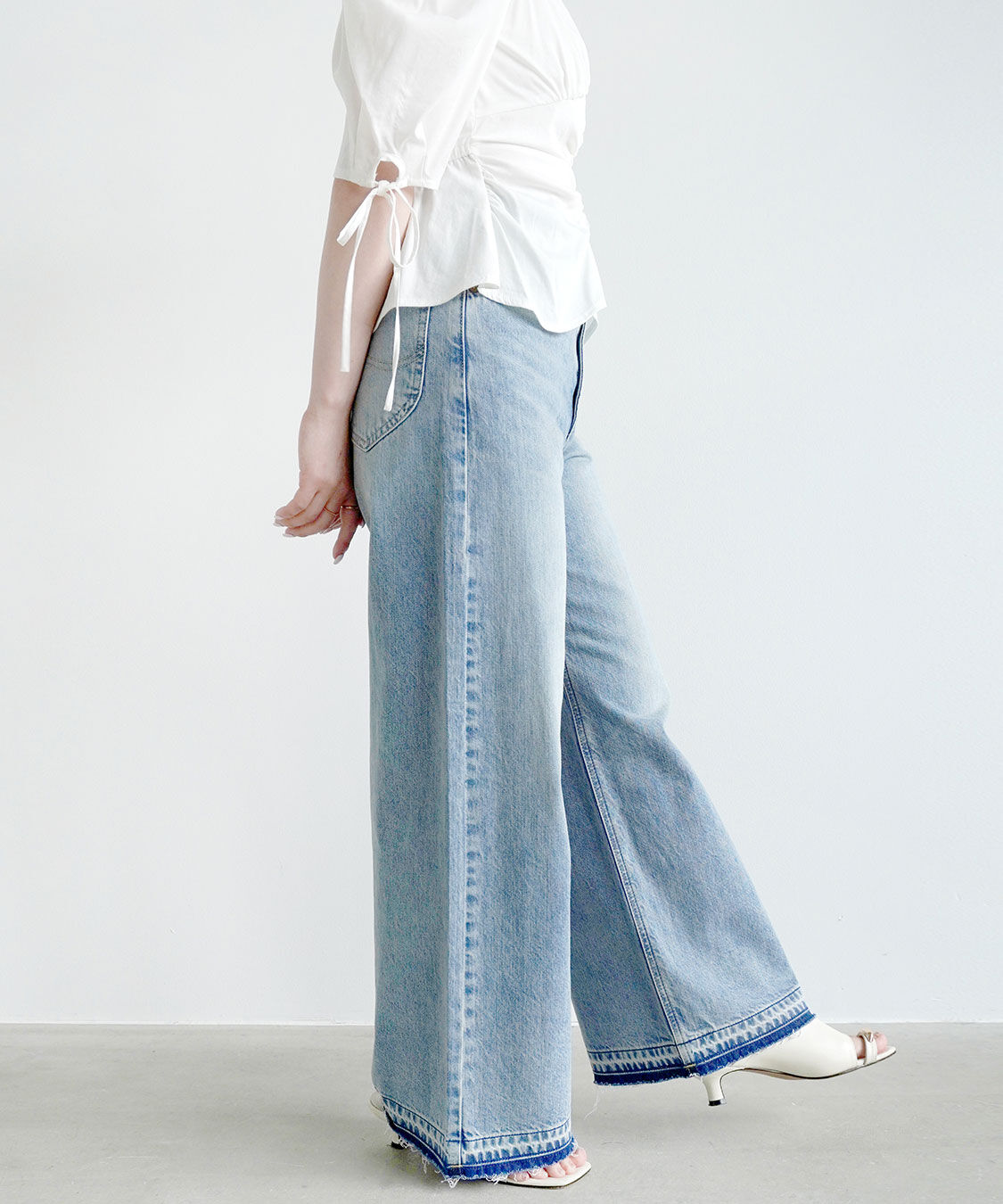 COCO DEAL「《COCO DEAL/Lee》フレアバギーデニムパンツ」|デニム|