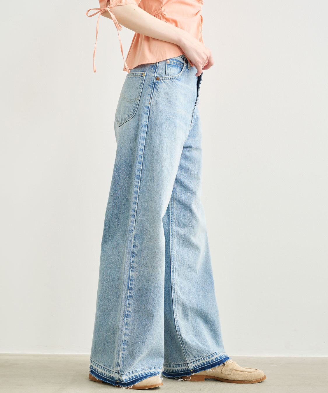 COCO DEAL「《COCO DEAL/Lee》フレアバギーデニムパンツ」|デニム|