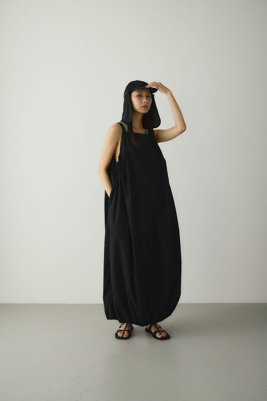 STYLEMIXER「ACTIVE撥水ギャザーワンピース」|ワンピース|BLK