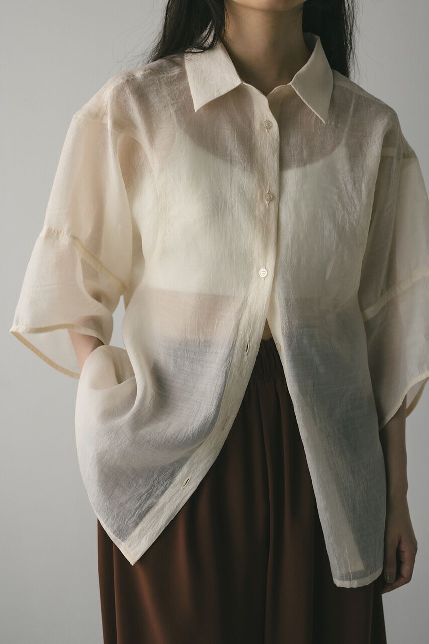STYLEMIXER「コクーンスリーブシアーシャツ」|シャツ・ブラウス|