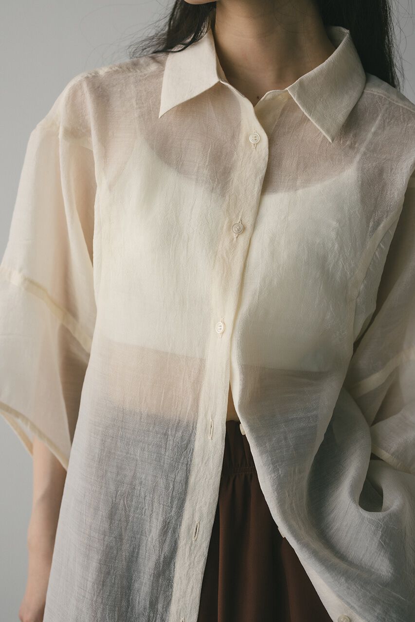 STYLEMIXER「コクーンスリーブシアーシャツ」|シャツ・ブラウス|