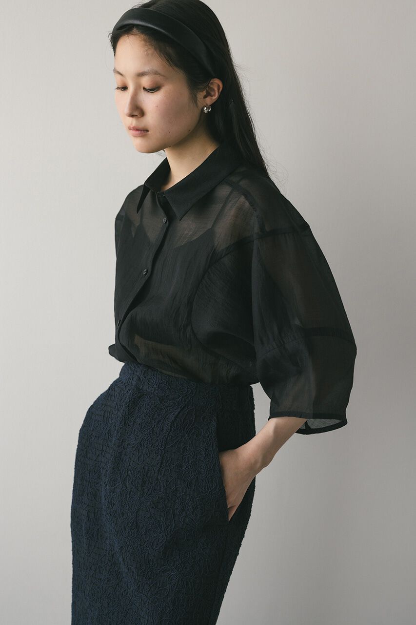 STYLEMIXER「コクーンスリーブシアーシャツ」|シャツ・ブラウス|