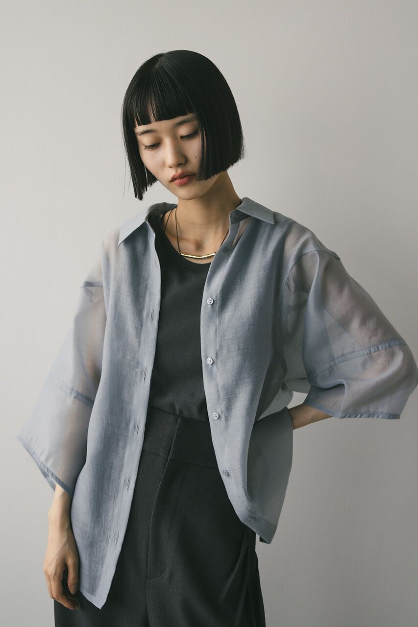 STYLEMIXER「コクーンスリーブシアーシャツ」|シャツ・ブラウス|