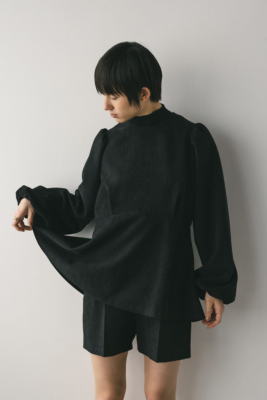 STYLEMIXER「コーデュロイペプラムショートオールインワン」|その他|BLK