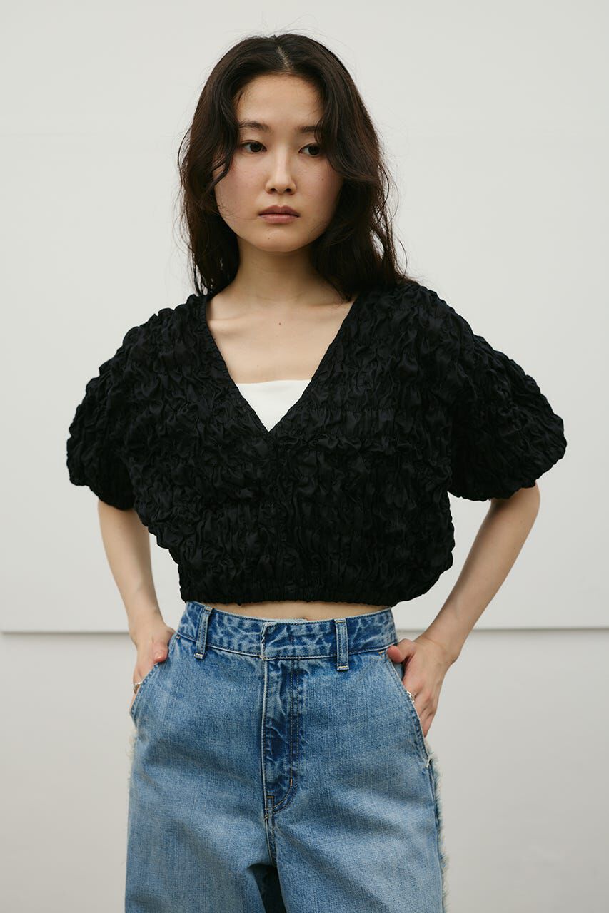 STYLEMIXER「フラッフィーショートトップ」|シャツ・ブラウス|