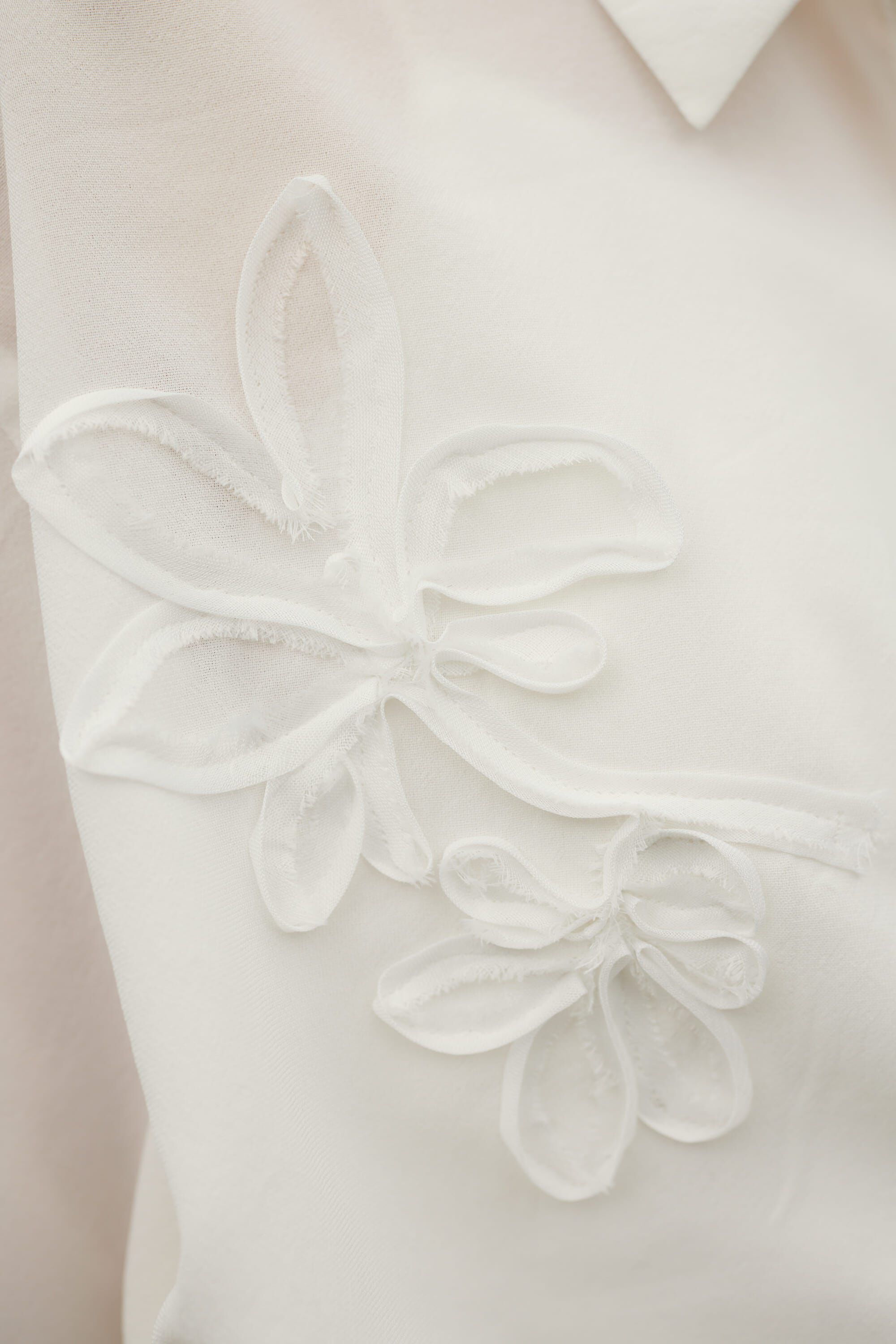 STYLEMIXER「フラワーエンブロイダリージップシャツ」|シャツ・ブラウス|