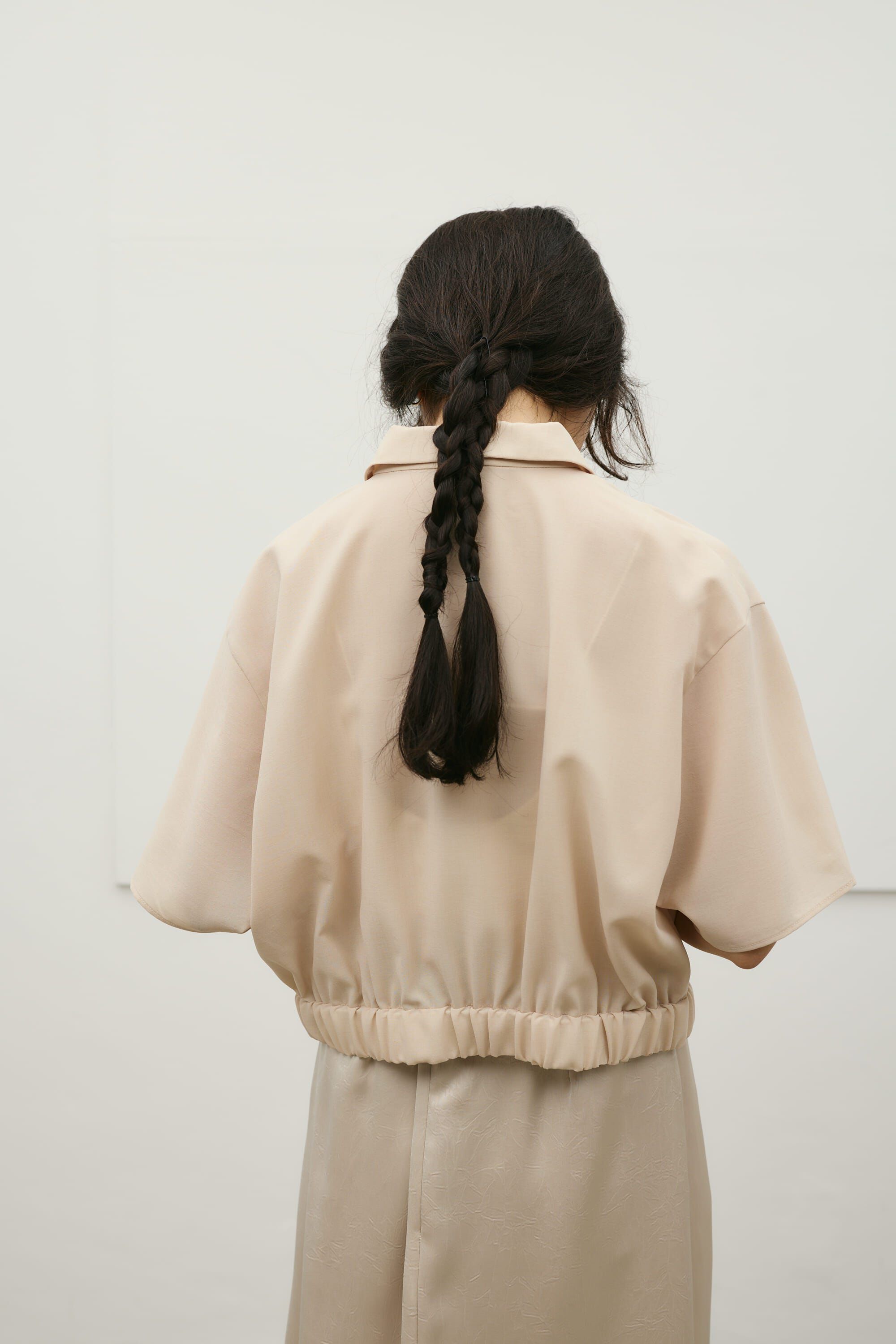 STYLEMIXER「フラワーエンブロイダリージップシャツ」|シャツ・ブラウス|