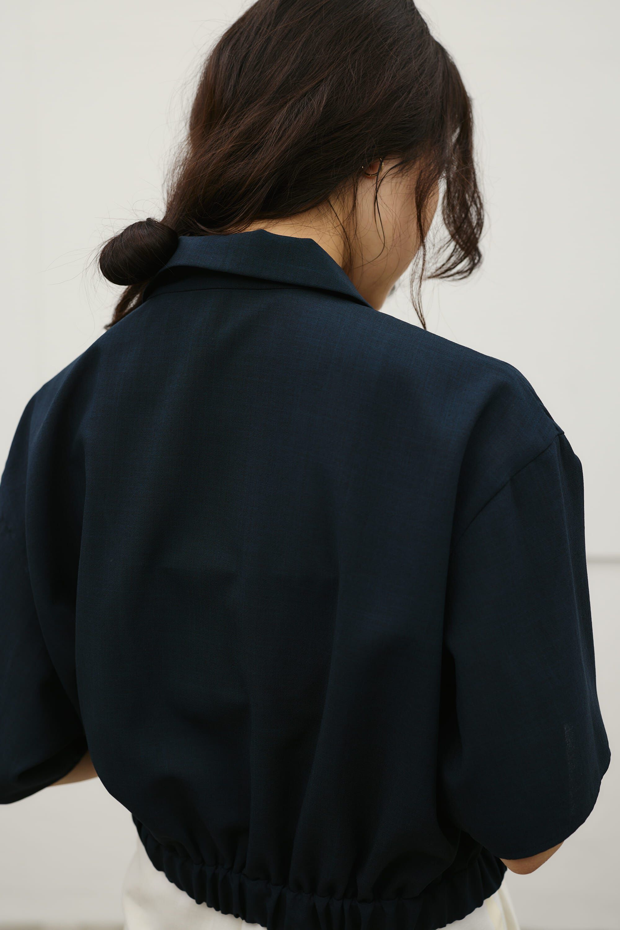 STYLEMIXER「フラワーエンブロイダリージップシャツ」|シャツ・ブラウス|