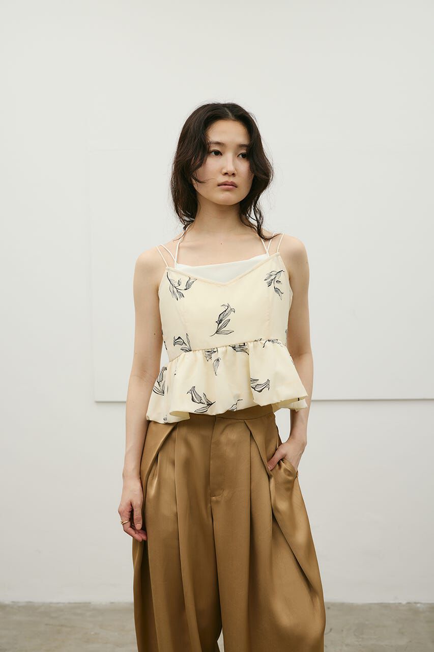 STYLEMIXER「リネンミックスバルーンキャミ」|キャミソール|