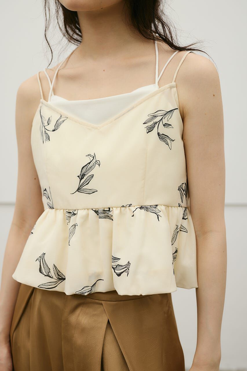 STYLEMIXER「リネンミックスバルーンキャミ」|キャミソール|