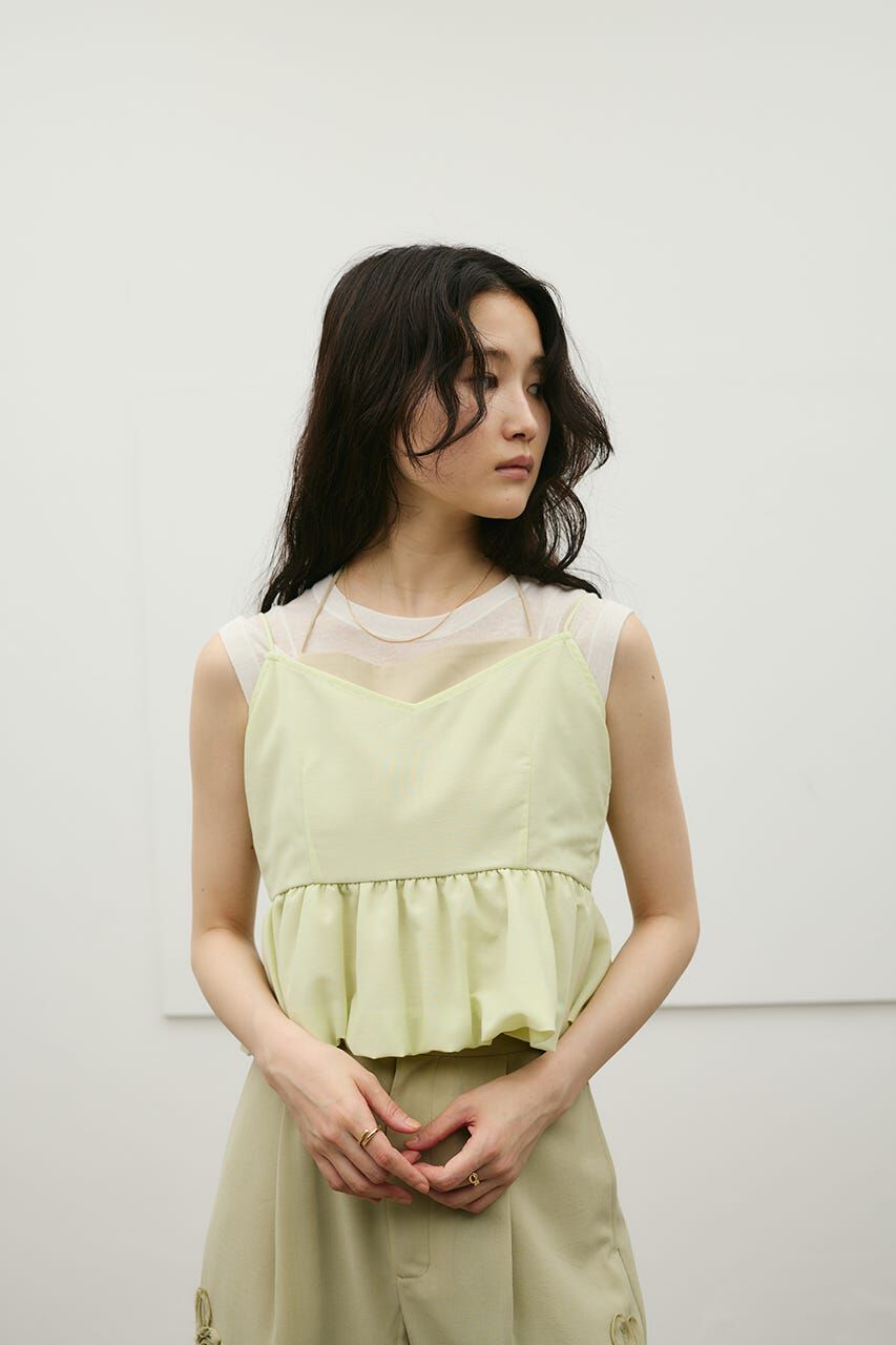 STYLEMIXER「リネンミックスバルーンキャミ」|キャミソール|