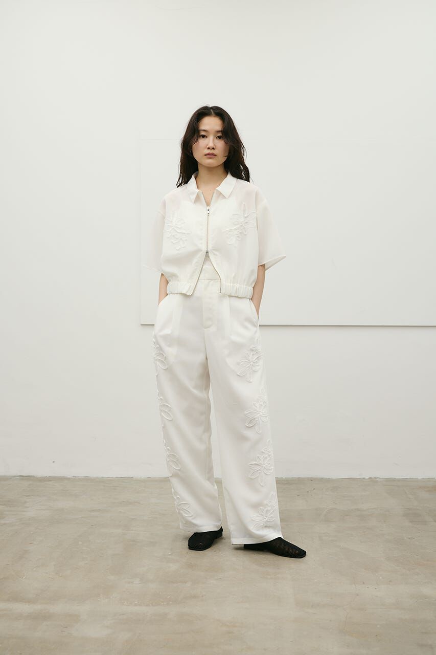 STYLEMIXER「フラワーエンブロイダリータックパンツ」|その他|