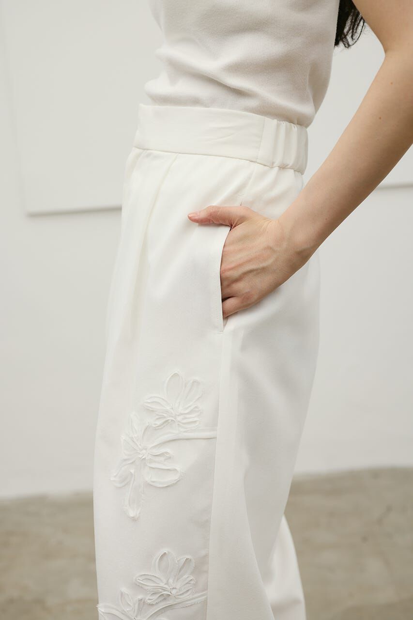 STYLEMIXER「フラワーエンブロイダリータックパンツ」|その他|