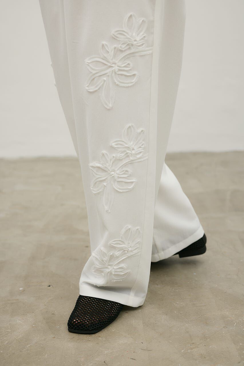 STYLEMIXER「フラワーエンブロイダリータックパンツ」|その他|