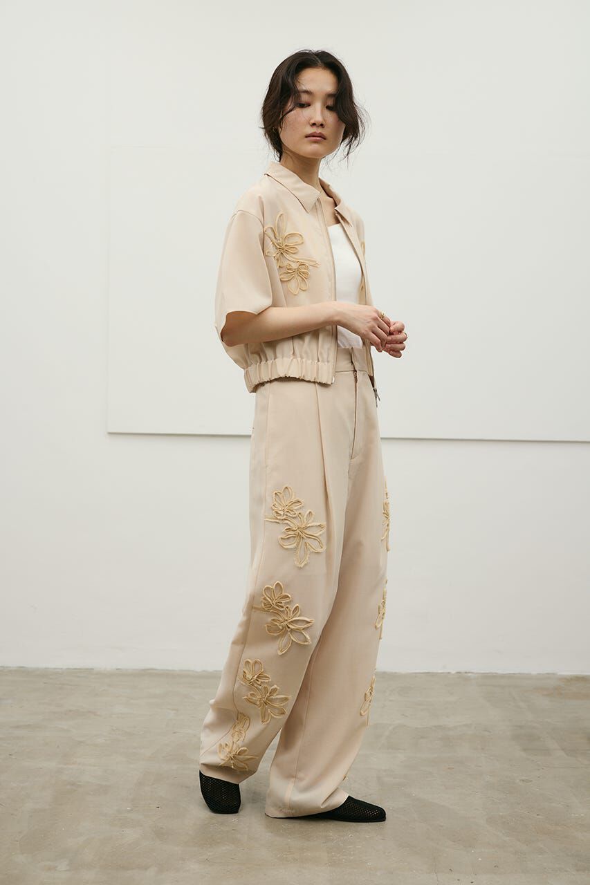 STYLEMIXER「フラワーエンブロイダリータックパンツ」|その他|