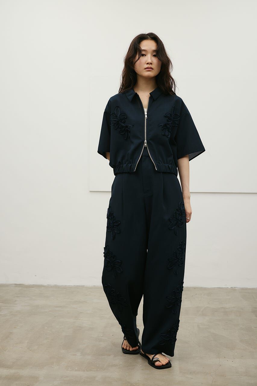 STYLEMIXER「フラワーエンブロイダリータックパンツ」|その他|