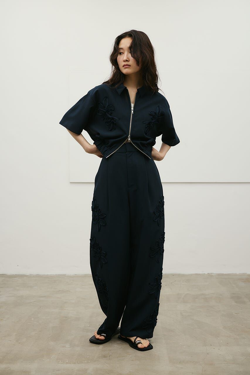 STYLEMIXER「フラワーエンブロイダリータックパンツ」|その他|