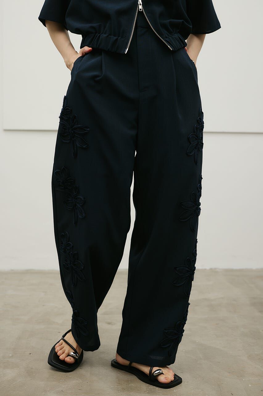 STYLEMIXER「フラワーエンブロイダリータックパンツ」|その他|