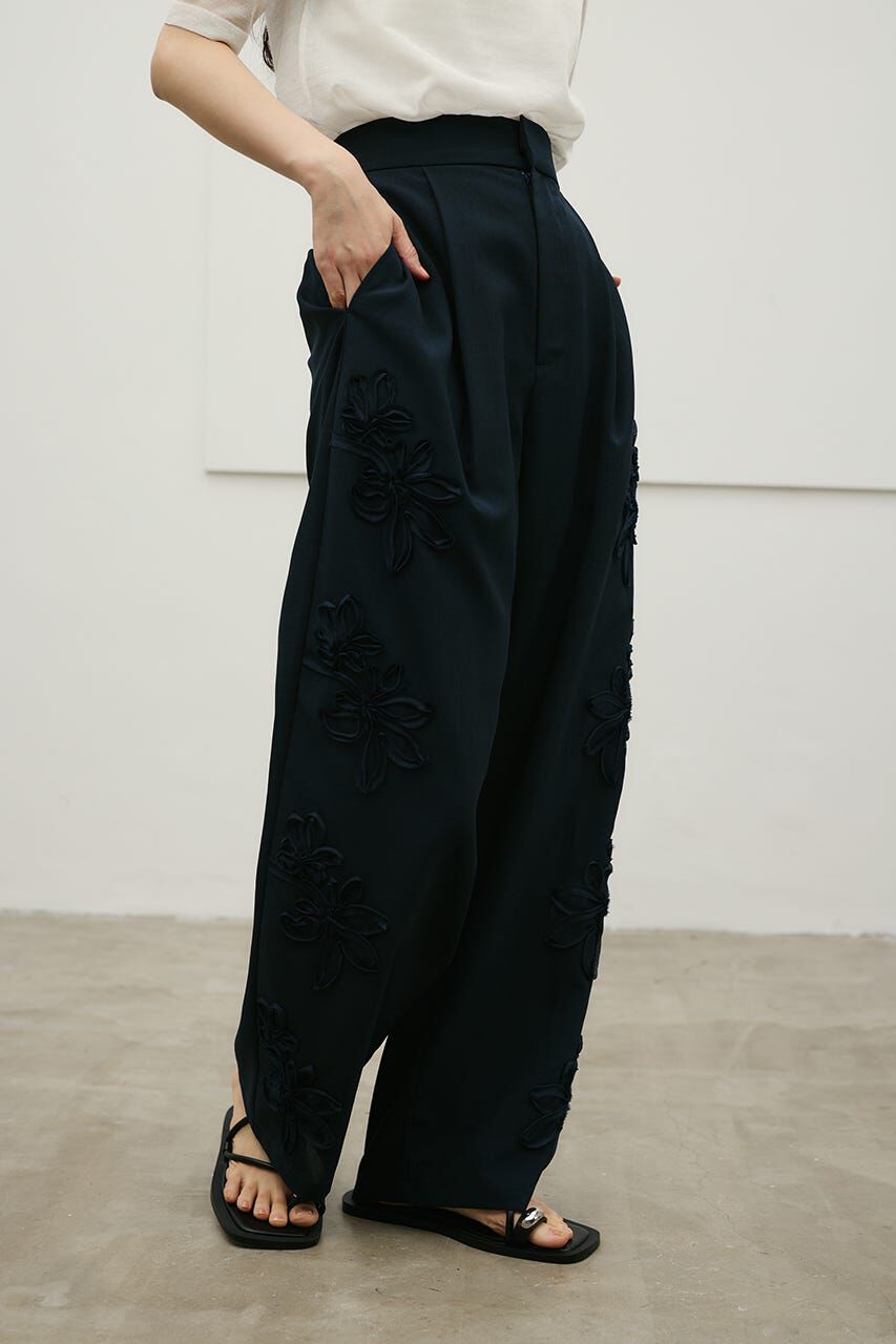 STYLEMIXER「フラワーエンブロイダリータックパンツ」|その他|