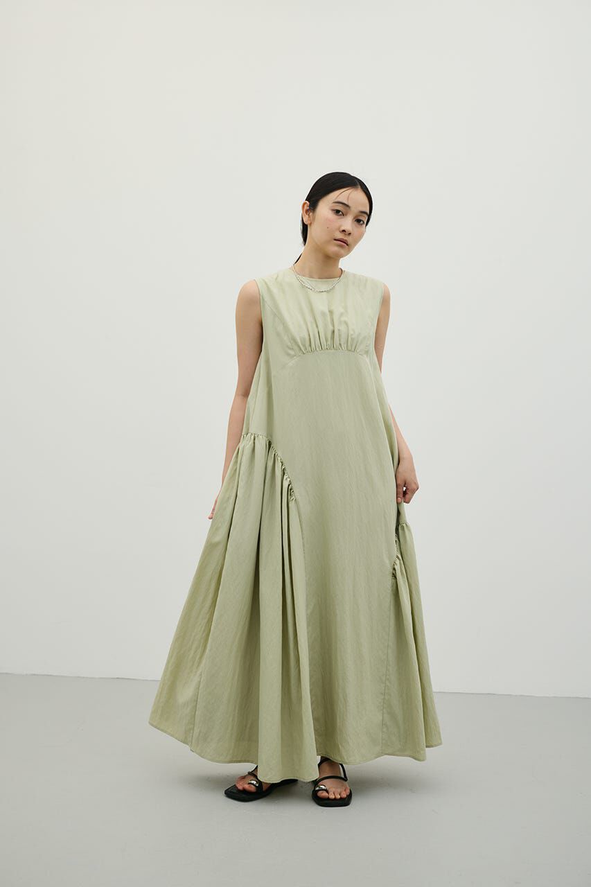 STYLEMIXER「ギャザーパネルリラックスワンピース」|ワンピース|