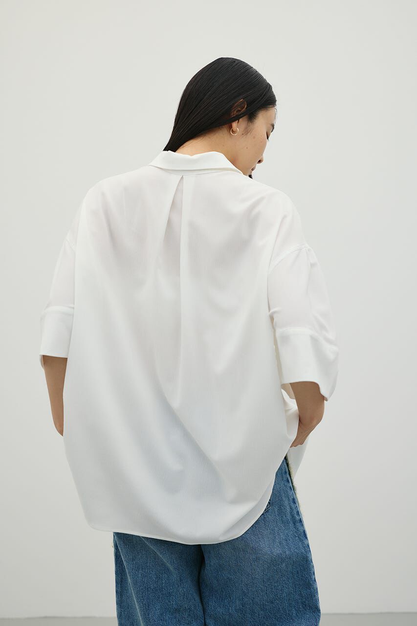 STYLEMIXER「ニュアンスギャザースリーブシャツ」|シャツ・ブラウス|